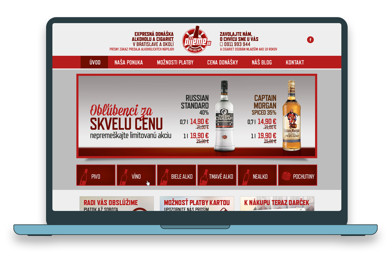 Pijeme.sk webdesign
