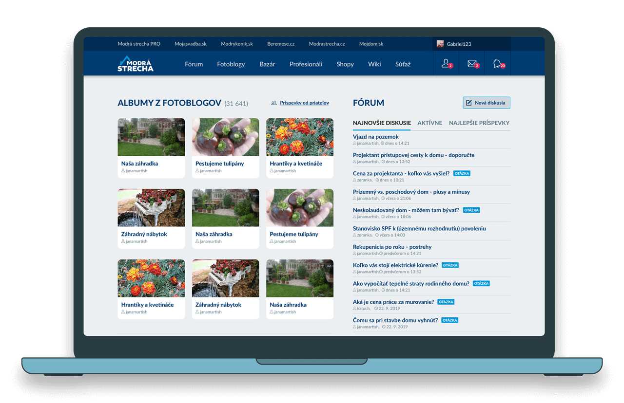 ModraStrecha.cz webdesign