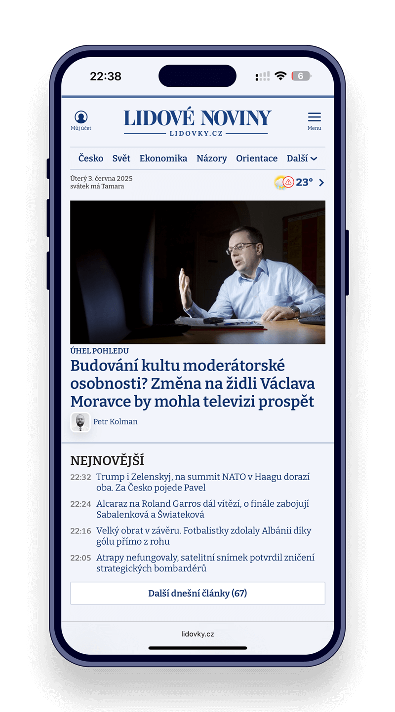 LIDOVKY.CZ webdesign mobil