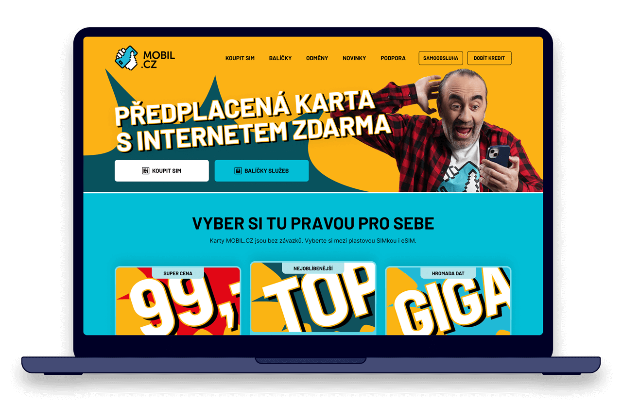 MOBIL.CZ webdesign desktop