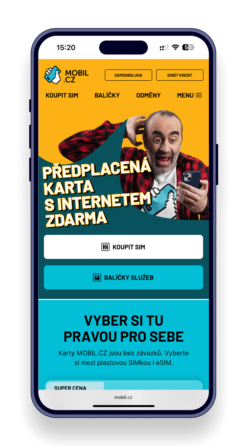 MOBIL.CZ webdesign mobil